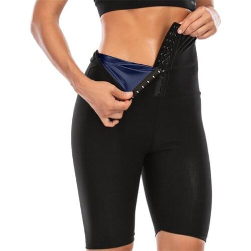 Fitness Workout Hooks High Waist Pants Women Sweat Sauna Pants Body Shaper Weight Loss Slimming Pants Tummy Thermo Leggings