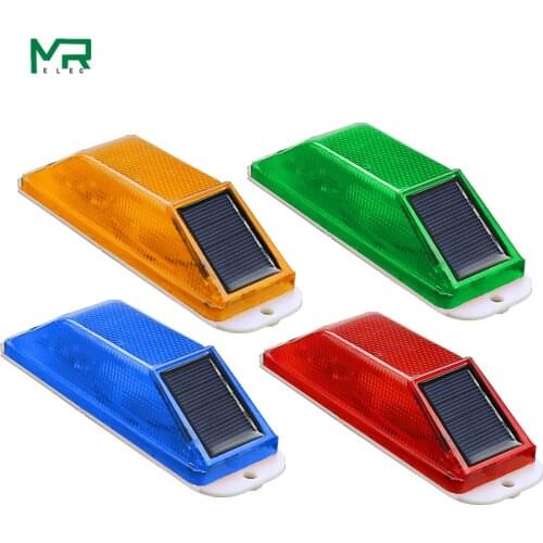 Solar LED traffic warning light Indicator light Strobe light for building crash barrier at night Lamp small Flashing Light