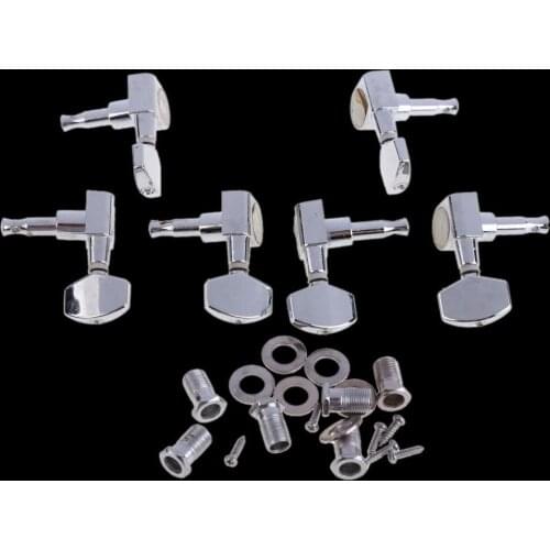 Guitar String Tuning Pegs Tuners Machine Heads Acoustic Electric eft Right 6 Chrome Guitar String Accessories music Instruments