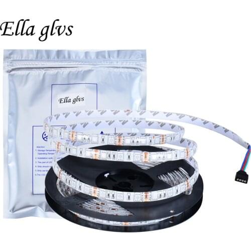 LED Strip 5050 DC12V 60LEDs/m 5m/lot IP65/IP20 For Holiday Christmas Party Indoor Decoration LED Strip Ribbon lamp Tape