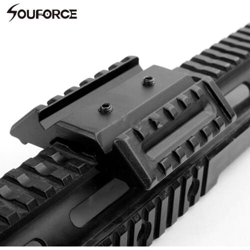 Tactical Shock Resistant Dual 45 Degree Mount 20mm Weaver Picatinny Rail For Rifle Scope for Hunting