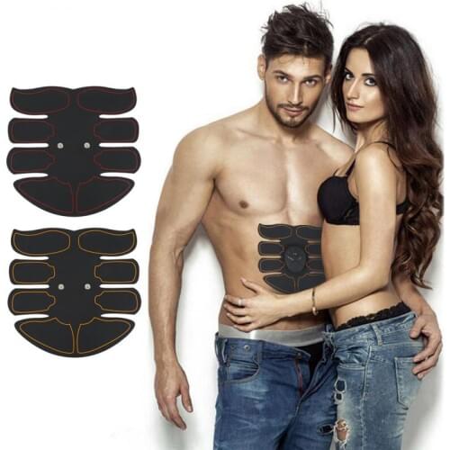 Smart Abdominal Muscle Trainer Sticker EMS Micro Current ABS Massager Stimulator Pad Exercise Fitness Gym Gear Lazy Equipment