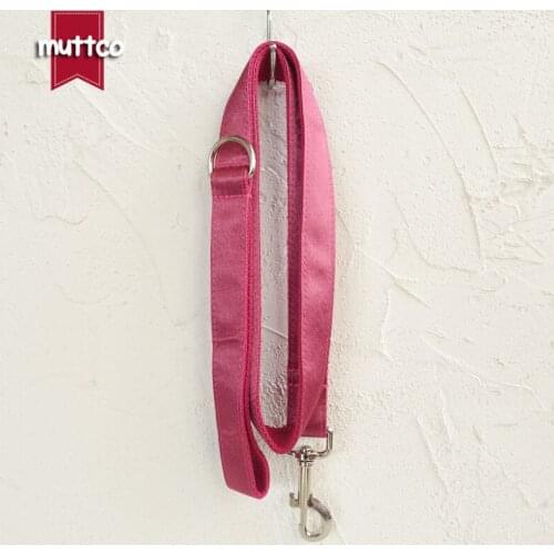 MUTTCO unique design fashionable bow tie handmade dog leash THE SHINY CHERRY dog leash 5 sizes UDL113