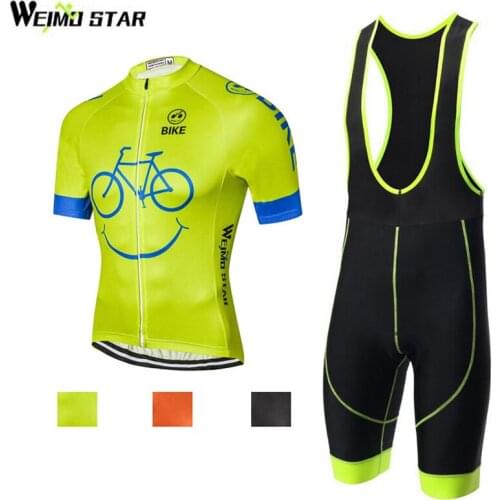 Weimostar New Cycling Clothing Set Youth Bike Jersey Ropa Ciclismo Mens Riding Cycling Jersey Shirt Bicycle Bib Shorts Clothes
