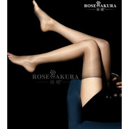 1Den Women Sexy Oil Stockings Bright Silk Ultra Thin Over The Knee Socks Flesh Light Thigh High Long Stocking 0918