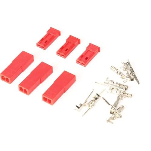 3 Pairs JST Male Female Plug 2Pin Connector Plugs not including wire for RC DIY Model Drone Battery