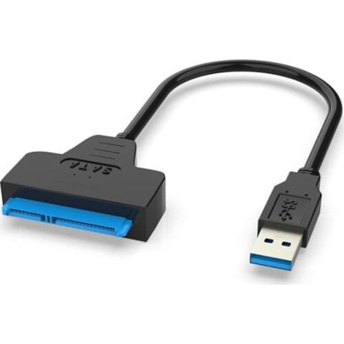 480Mbps USB 2.0 To SATA 22Pin Adapter Cable SATA22Pin/USB2.0 for 2.5 Inch SSD/HDD Solid State Mechanical Mobile Hard Disk Cable