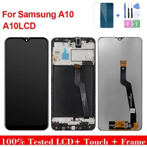 6.2" Original LCD For Samsung Galaxy A10 A105 LCD Display SM-A10 A105F/DS Display For Samsung A10 LCD Replacement with frame