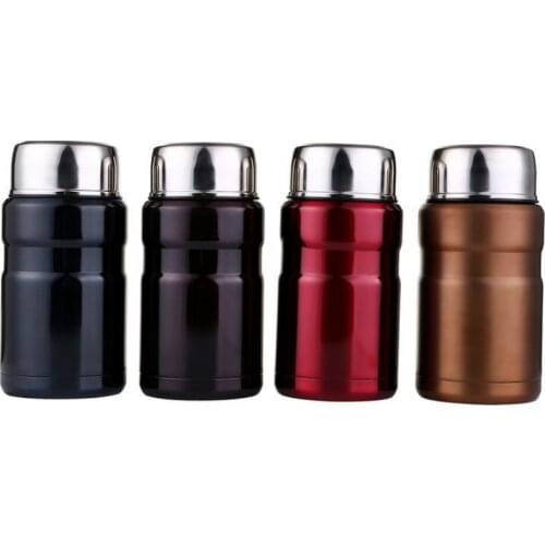 Double Layer 304 Stainless Steel Stewpot Braised Cup Insulated Barrel Soup Vacuum Stew Pot Vacuum Thermal Lunch Box 500ml 700ml