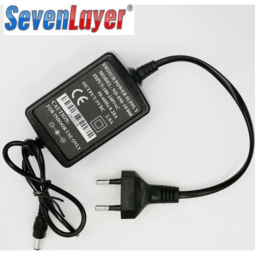 Switching EU Power Adapter input 100~250AC Output DC 5V1A ForMedia Converter Fiber Optical Fast/Gigabit Ethernet Switch 10pieces