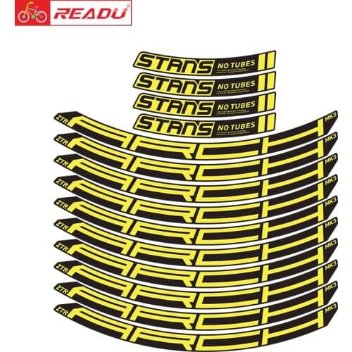 2020 notubes ARCH MK3 mountain wheel set stickers MTB bike decal bicycle rim stickers