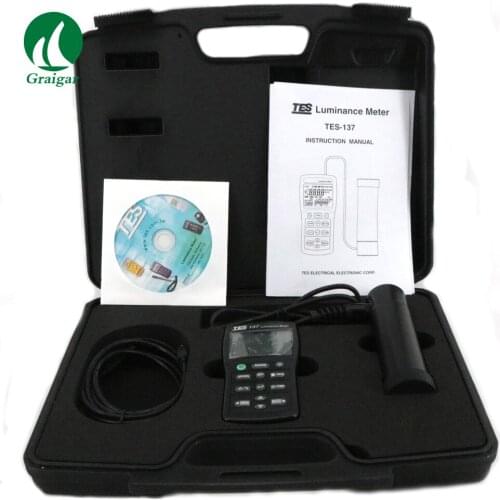 New TES-137 Luminance Meter Dual Display, 4-digit LCD TES137