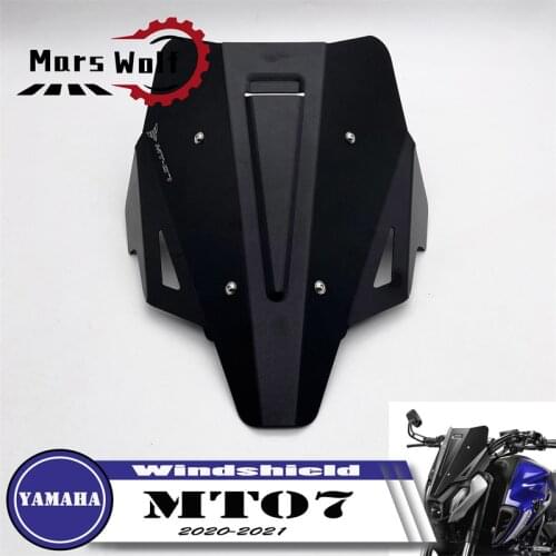 Fits For YAMAHA FZ07 MT07 MT-07 mt07 2021 2022 Motorcycle Windshield Windscreen Aluminium Alloy Kit Deflector Fairing Cover