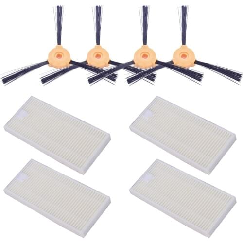 Robotic vacuum cleaner with side brush hepa filter for Conga Slim 890 /750 robotic vacuum cleaner parts