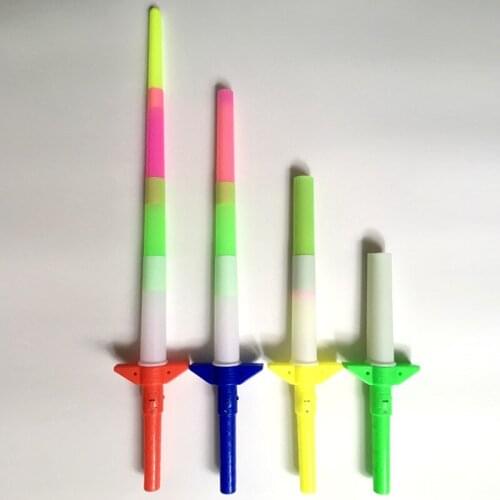Christmas new year gift colorful Concert glow stick glow stick four telescopic stick cheer flash support stick childrens toys