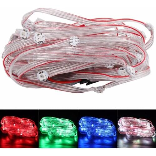 WS2812B Pre-Soldered Leds LED Module String Nodes 5V 12cm Wire Addressable Individually Panel 5050 SMD RGB with Heatsink Board