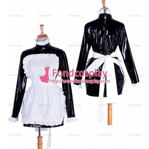 Lockable Sissy maid PVC dress Uniform cosplay costume Tailor-made[G1743]