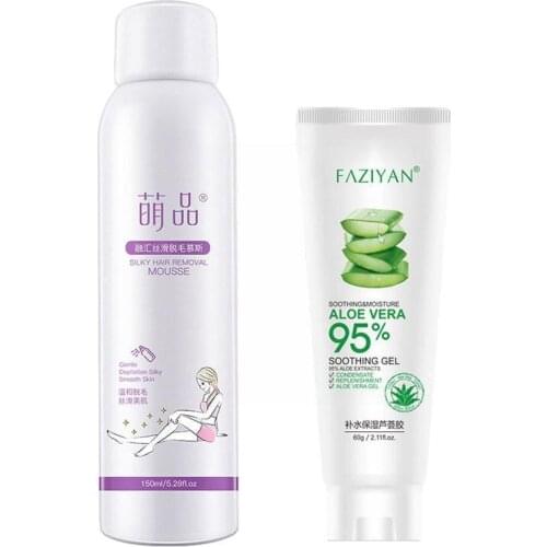 Natural Painless Hair Removal Spray Hair Remover Foam Women Armpits Depilation Spray Body Arms 60/150ml Legs Hot New Sale R6A1