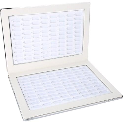 160 Slots Nail Tips Nail Gel Polish Display Card Book Color Display Box Board Professional Embedded Model Nail Display Book Tool