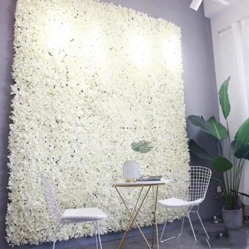 240x240cm Upscale Hydrangea Flower Wedding Backdrop Centerpieces Decoration Flower Wall Set with Stand DIY Wedding Background