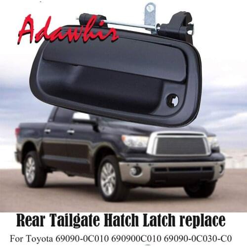69090-0C030-C0 Black Car Tailgate Rear Door Handle Smooth Black Exterior For Toyota Tundra 000 2001 2002 2003 2004 2005 2006