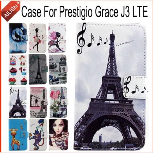 AiLiShi Factory Direct! Case For Prestigio Grace J3 LTE Flip PU Leather Case Exclusive 100% Special Phone Cover Skin+Tracking