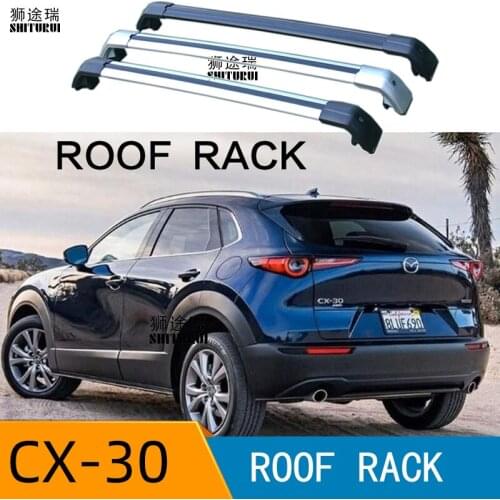 SHITURUI 2Pcs Roof Bars for MAZDA - CX-3 CX-30 SUV 2020+ Aluminum Alloy Side Bars Cross Rails Roof Rack Luggage Carrier