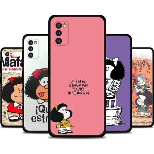 Phone Case For Samsung A91 A72 A71 A52 A51 A42 A41 A32 A31 A21s A21 A12 A11 A02s A02 A01 Cover Fundas Mafalda Hot Sale