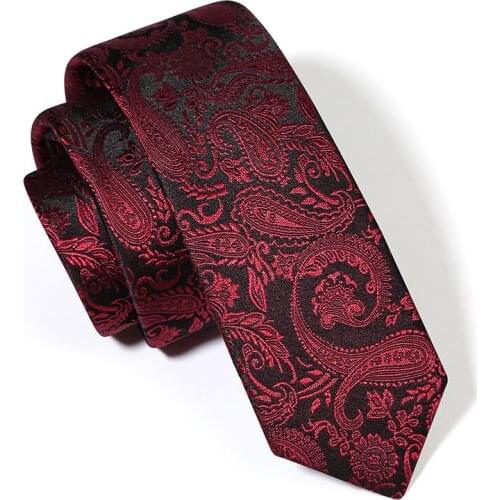 High Quality 2019 New Designers Brands Fashion Business Casual 5cm Slim Ties for Men 100% Silk Necktie Formal Work with Gift Box