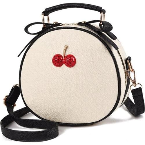 Cute Women Crossbody Bags Causal Lady Vintage High Quality Handbags Solid PU Leather Shoulder Bag Female Tote Bag