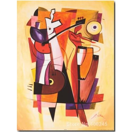 Painting for childern room The Beat Goes On modern wall art Hand painted High quality