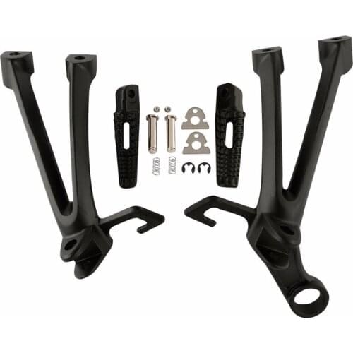 Motorcycle Passenger Foot Rest Pegs Bracket Set For Suzuki GSXR 600 750 2008-2010 2009