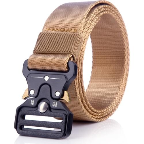 Flying art 2021 Fashion Custom Buckle Men and Women 3.2CM Tactical Quick Release Casual belt