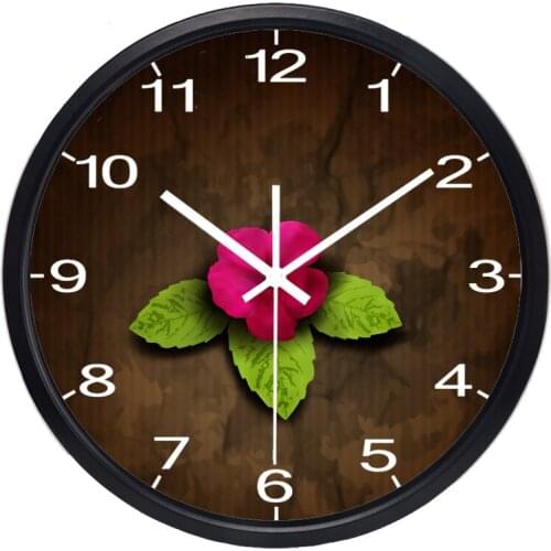Rose Noble Flower Lady Girl Wall Clock, Beautoful Mordren Simple Design