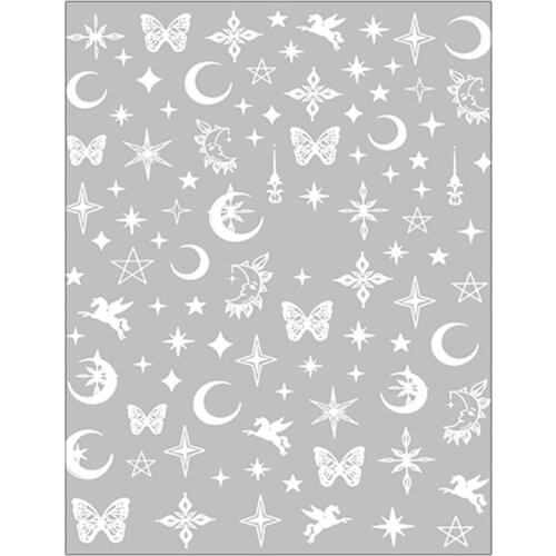 Manicure Fingernail Decorations Gift for Women Girls 3D Self-Adhesive Ivy Flower Leaf French Nail Decals Black White C1FF