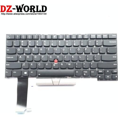 New Original Silver US English Backlit Keyboard For Lenovo Thinkpad E490s Backlight Teclado SN20S13587