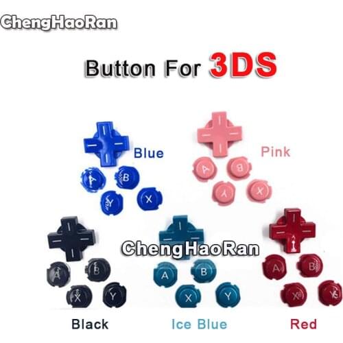ChengHaoRan New ABXY D-pad Button Set for Nintendo 3ds A B X Y D-Pad Direction Cross Buttons Kit for 3DS Game Console