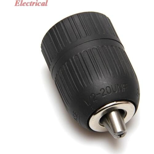 1pc Powered Cordless Screwdriver Drill Chuck Collect 3/8-24UNF(9.5mm) 1/2-20UNF(12.7mm) M12x1.25 0.8-10mm Keyless Quick Grip