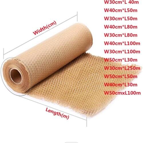Honeycomb Cushion Paper Honeycomb Paper Wrap Biodegradable Packaging Honeycomb Kraft Paper Compostable