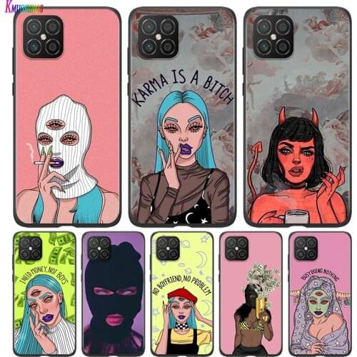 Silicone Cover Sexy Devil Woman For Huawei Nova 8 7i 6 5T 5i 5Z 4E 3i 3e 2i SE PRO Lite 4G 5G Phone Case