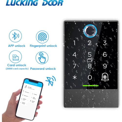 IP67 Waterproof Semiconductor Fingerprint TTLock App Control bluetooth V4.0 Smartphone App Access Controller Access Control