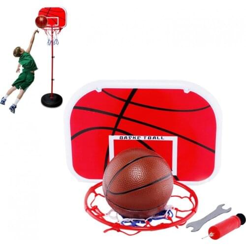 1.5 Meters 4 Sections Adjustable Height Basketball Hoop Stand With Ball And Pump Outdoor Indoor Children Sport Training Toy Set