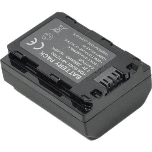 1pc 2280mAh NP-FZ100 NP FZ100 Battery for Sony NP-FZ100, BC-QZ1 Alpha 9, A7RIII, ILCE-7RM3, a9, Sony A9R Sony Alpha 9 s Cameras