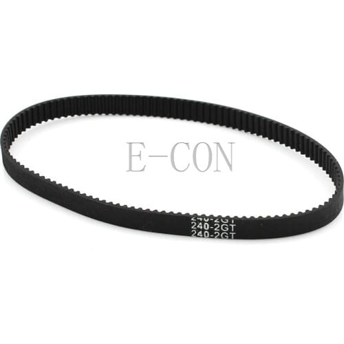 10pcs/lot 240-GT2 Loop Timing Belt Width 6mm GT2 Belt Rubber Fiberglass Inner Length 240mm 120 Teeth for GT2 Timing Pulley