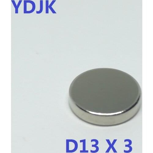 10PCS/lot Neodymium magnet 13*3 disc strong Rare earth permanent magnet 13x3 N35 NdFeB magnets 13 x 3 for speaker