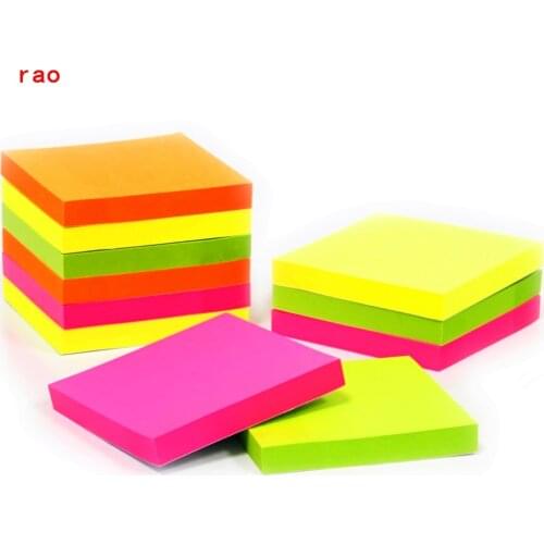 100 sheets colour Self Adhesive Memo Pad Sticky Notes Bookmark Point It Sticker Paper student School office Supplies Notebooks