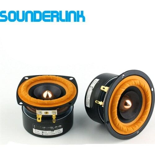 2PCS/ Sounderlink Audiolabs 3 inch Full Range woofer Hi-Fi Speaker tweeter unit Medium bass bullet arrow transducer 4 8 Ohm 15W