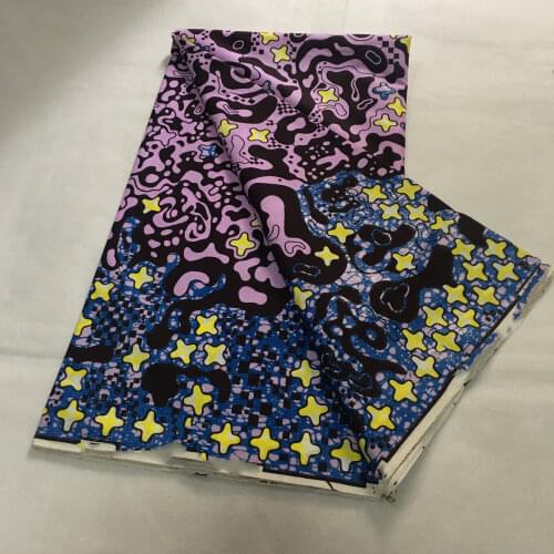 Best Quality Nigerian Glam Glitter Grand wax Ankara Golden Wax Fabrics African Cotton Wrapper Printed Materials 6Yards
