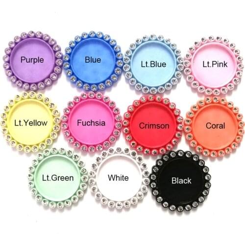 30pcs/Lot 36mm(Inner Dia. 25mm) Round Flatback Resin Cameo Frame Setting Rhinestone Flatback Cabochon DIY Craft Accessory