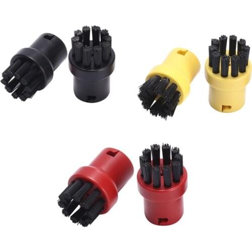 4Pcs Round Brushes Steam Mop Cleaning Brushes for Karcher Steam Mop Cleaners SC1 SC2 SC3 SC4 SC5 SC7 Spare Parts